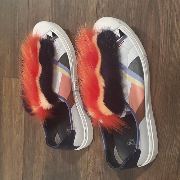 Authentic Fendi womens platform sneakers sz 40 - Picture 7 of 12